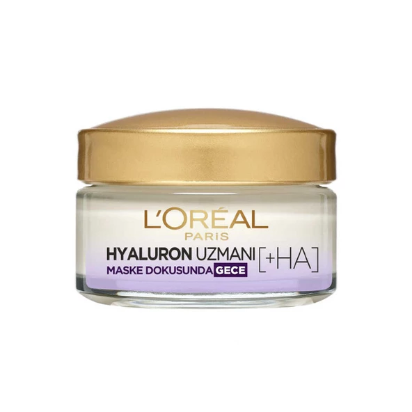 Loreal Paris Hyaluron Uzmanı Dolgunlaştırıcı Nemlendirici Gece Kremi 50ml