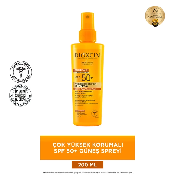 Bioxcin Suncare Çok Yüksek Korumalı Güneş Spreyi Spreyi SPF50+ 200ml - Resim 2