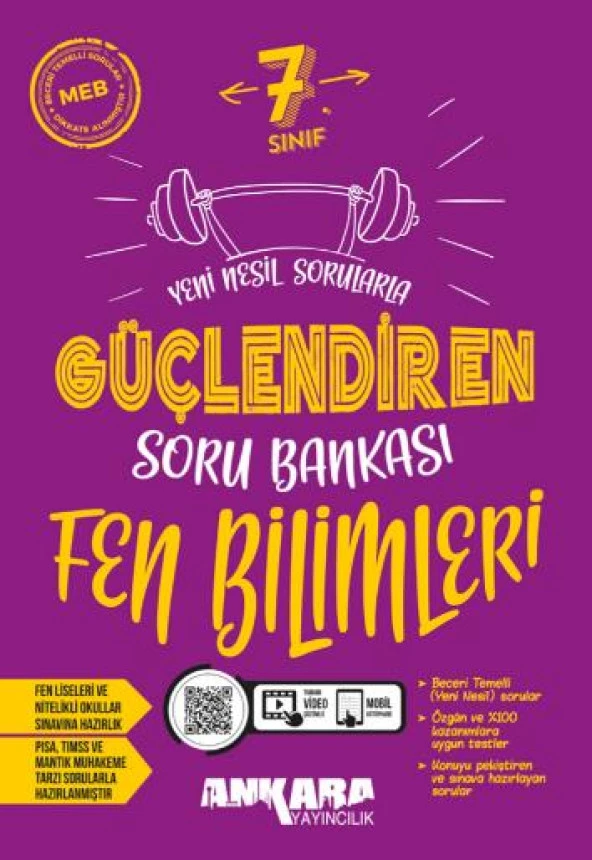 Ankara Yayıncılık 7. Sınıf 7. Sınıf Fen Bilimleri Güçlendiren Soru Bankası