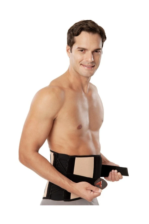 VARİTEKS Unisex Siyah Tx Lumbosakral Korse - Resim 3