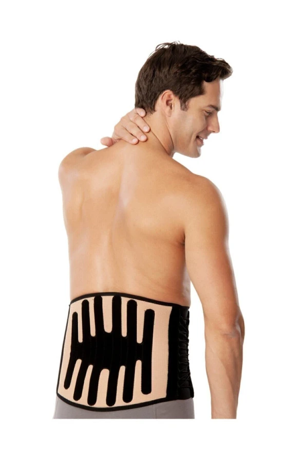 VARİTEKS Unisex Siyah Tx Lumbosakral Korse - Resim 5