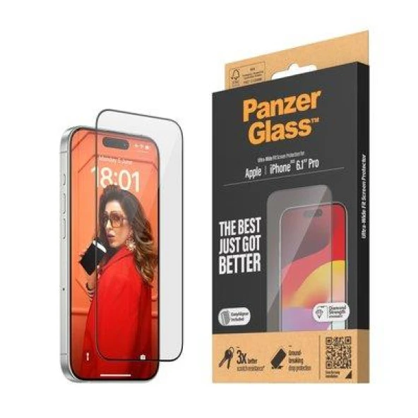 PanzerGlass iPhone 15 Pro UWF wA, Ekran Koruyucu