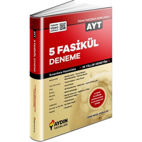 AYT 5 Fasikül Deneme Aydın Yayınları