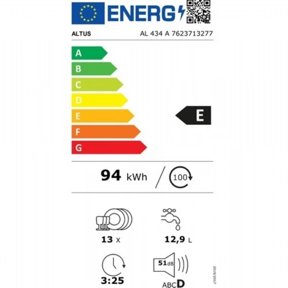 Altus AL 434 P 4 Programlı Bulaşık Makinesi - 6
