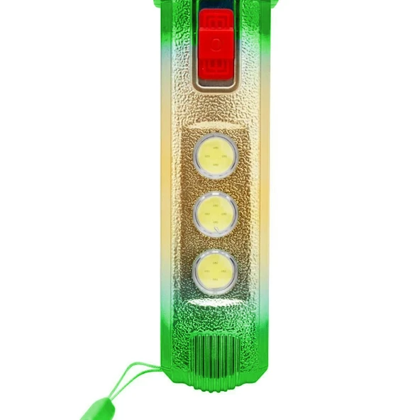 POWERMASTER TB33 PLASTİK 1+3 LEDLİ ŞARJLI KAMP TİPİ EL FENERİ - 4