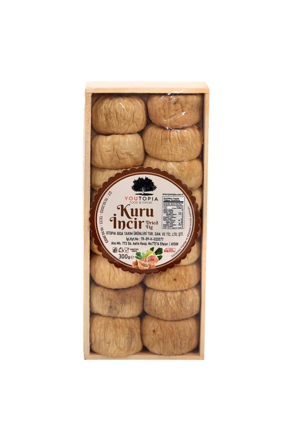 Kuru Incir Tahta Kutu 300 Gr