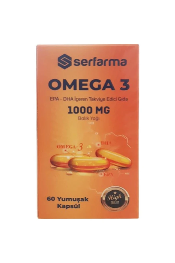 Omega 3 1000 Mg 60 Yumuşak Kapsül