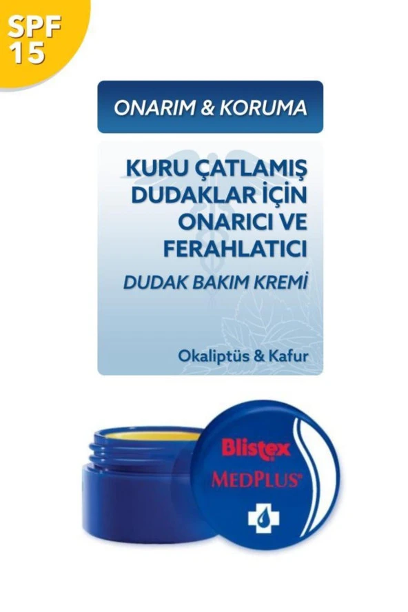 Kuruyan Ve Çatlayan Dudaklara Yoğun Bakım (KAVANOZ) Medplus Jar 7 ml