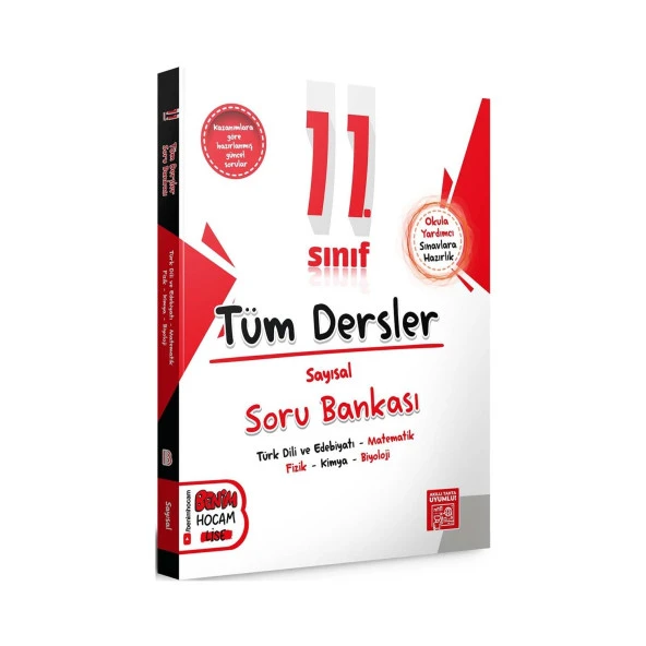Benim Hocam 11. SINIF TÜM DERSLER SORU BANKASI SAYISAL