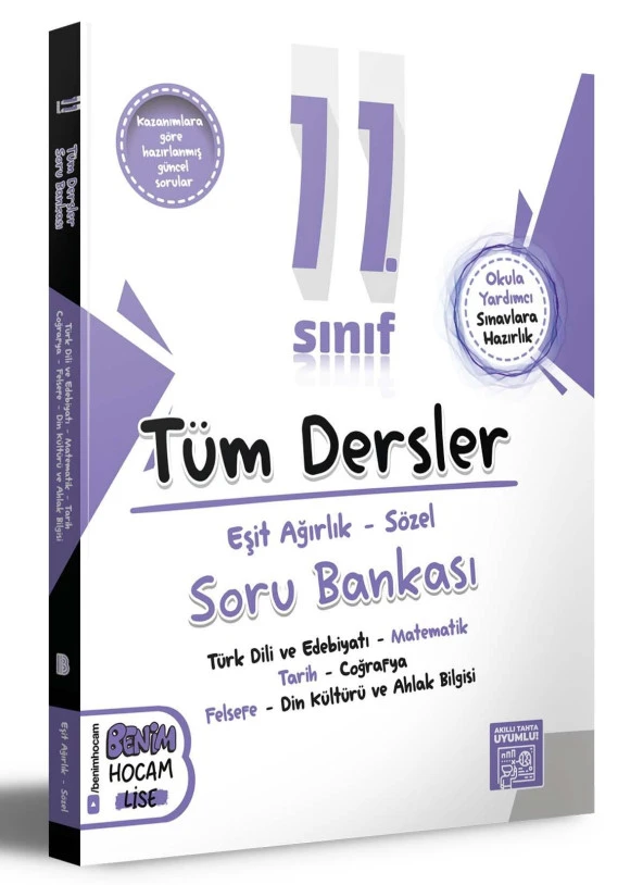 Benim Hocam 11. SINIF TÜM DERSLER SORU BANKASI EA- SÖZEL