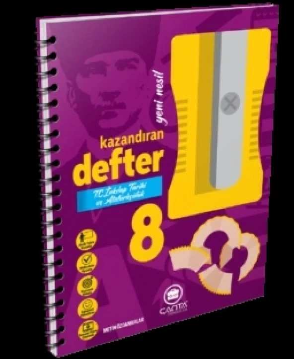 Çanta Yayıncılık 8. Sınıf – T.C İnkılap Tarihi ve Atatürkçülük Kazandıran Defter