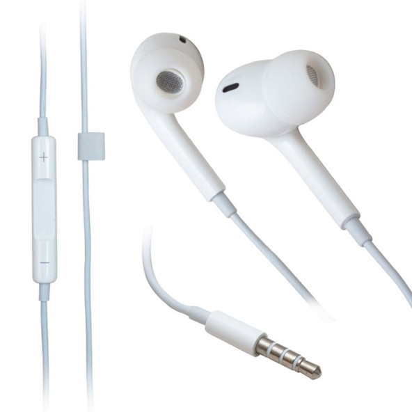 iPhone AirPods 3,5MM Girişli Kulaklık Kulak İçi Kablolu Headset