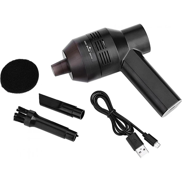 Ayt Sunup Çok Fonksiyonlu Usb li Mini Oto Süpürge Pratik Araç Süpürgesi - 6
