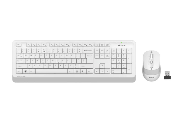 A4 TECH FG1010 Q 2.4 GHZ USB BEYAZ KLAVYE+MOUSE KABLOSUZ SET - 2