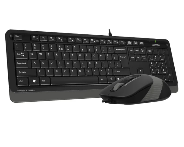A4 TECH F1010 Q USB GRİ TR MM KLAVYE+OPTİK MOUSE - 3