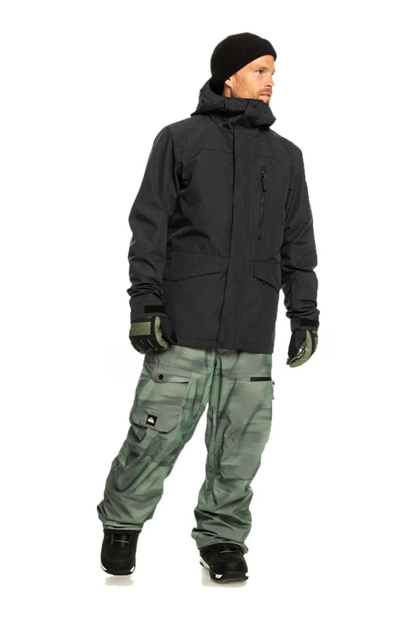 Quiksilver Missıon Solid Siyah Erkek Snowboard Montu - 3