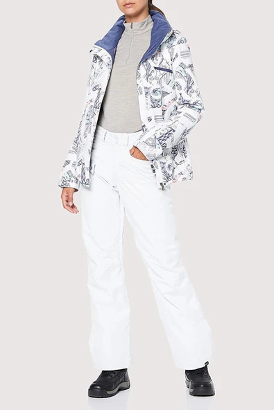 Roxy Backyard PT Kadın Beyaz Snowboard Pantolonu ürün görseli 1