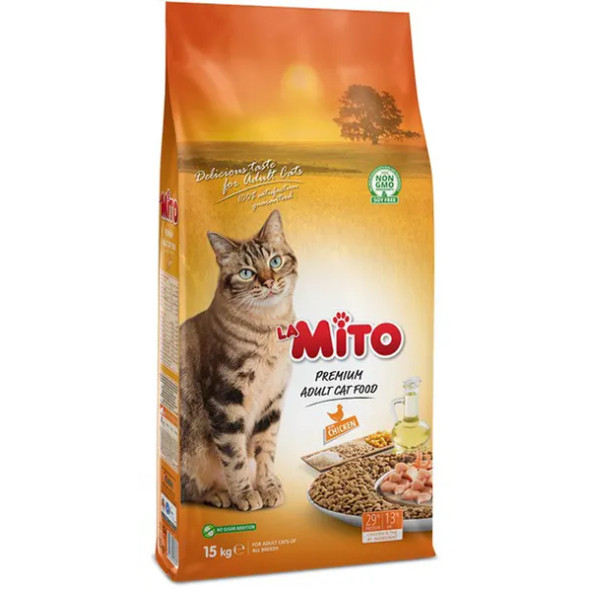 Mito Adult Cat Tavuklu Yetişkin Kedi Maması 15 Kg