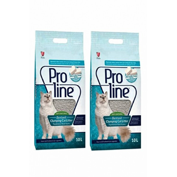 Proline Kedi Kumu Marsilya Sabunu Kokulu 10 Lt 2 Adet