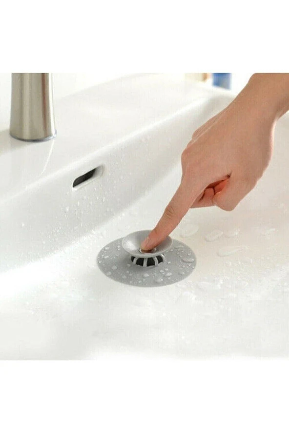 Lavabo Küvet Tıkacı Mutfak Banyo Gider Tıpası Kapağı Tıkaç Süzgeç 1 Adet - 5