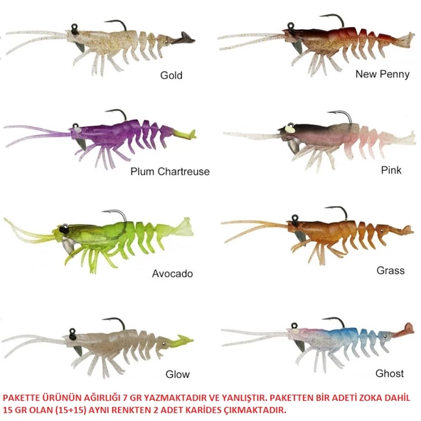 Savage Gear 3D Shrimp Rtf 9cm 15gr Silikon Karides Yem 2 Adet ürün görseli 1