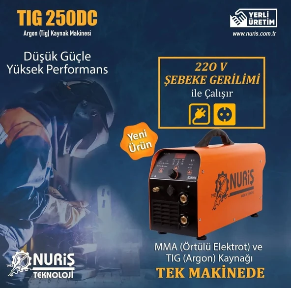 Nuriş Tig 250 Dc Argon Kaynak Makinası - 2