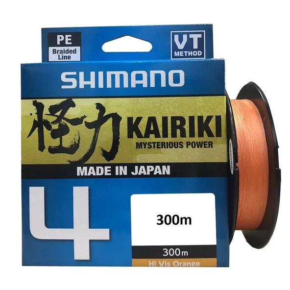 Shimano Kairiki 4 Kat Hi Vis Orange 300 mt İp Misina