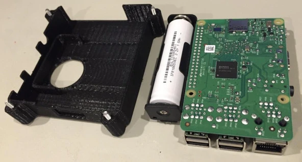 Raspberry Pi Ve Lifepo4 Ups İçin Vaka Plastik Aparat - Resim 6