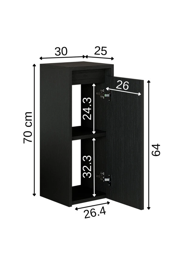 ROOMART Suntalam 70 X 25 Cm Banyo Boy Dolabı - 2