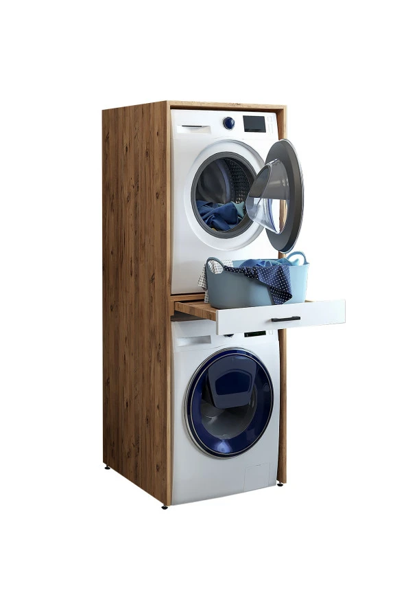 ROOMART Çamaşır Ve Kurutma Makinesi Dolabı - Resim 3