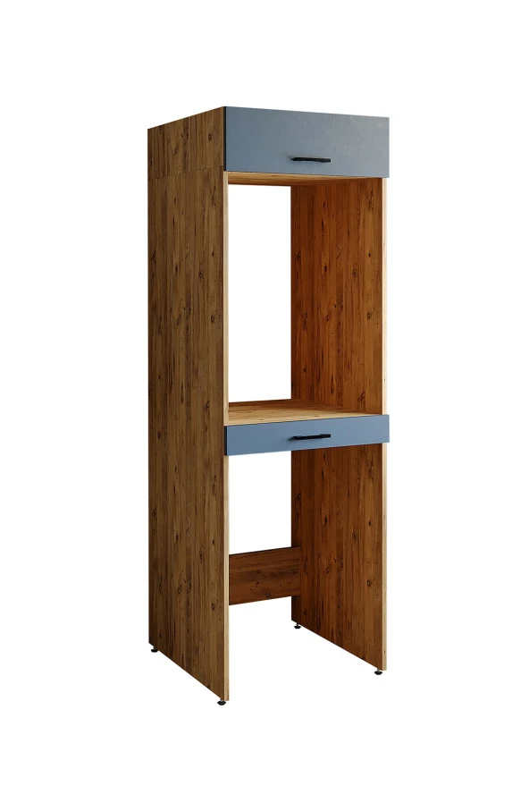 ROOMART Çamaşır Ve Kurutma Makinesi Dolabı+üst Dolabı 67x205 Cm - 4