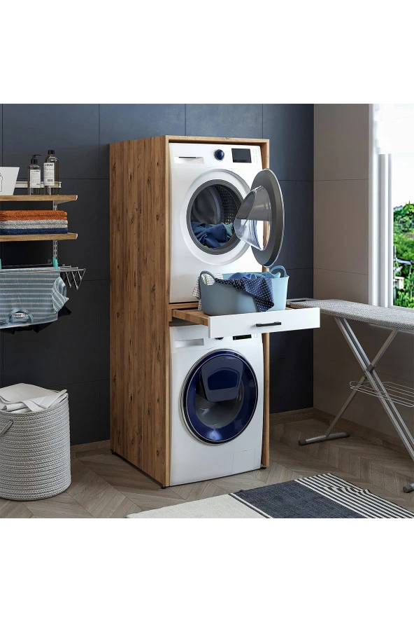 ROOMART Çamaşır Ve Kurutma Makinesi Dolabı ürün görseli 1