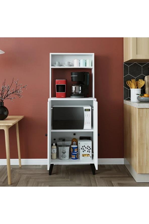 ROOMART MARA 2 KAPAKLI ÇOK AMAÇLI DOLAP , KİLER DOLABI , KİTAPLIK - 2