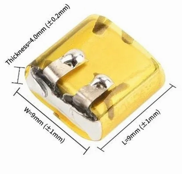 Day Bluetooth Kulaklık Batarya VE Mp3/4 3.7v 35mah Şarjlı Li-polimer (ölçüler : 1mmx1mmx4mm) - Resim 2