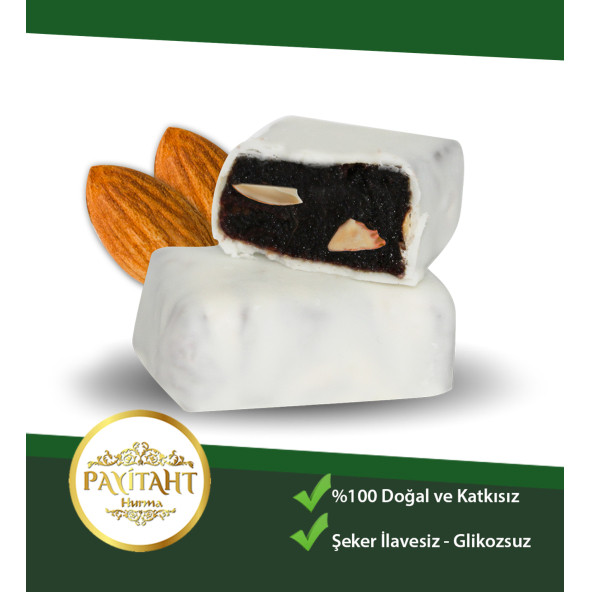 Hurma Levziyyat - Beyaz Çikolata Kaplı Bademli Hurma 250gr - 2