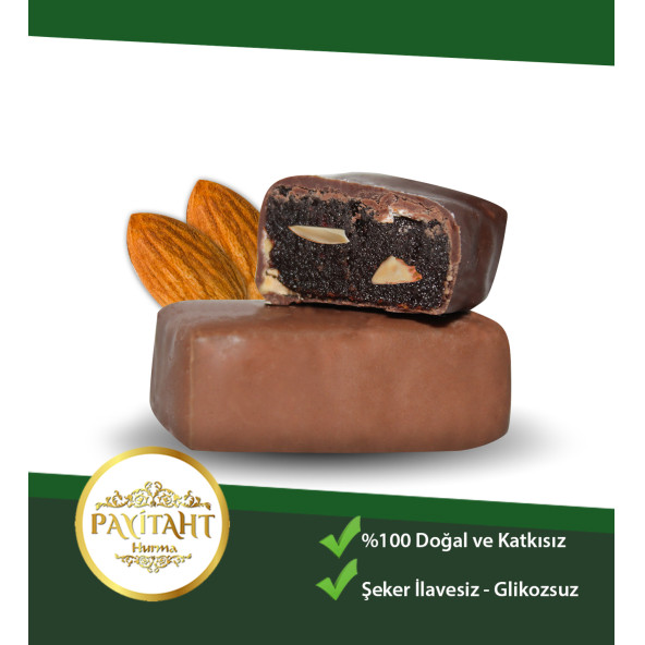 Hurma Levziyyat - Sütlü Çikolata Kaplı Bademli Hurma 250gr. - 2