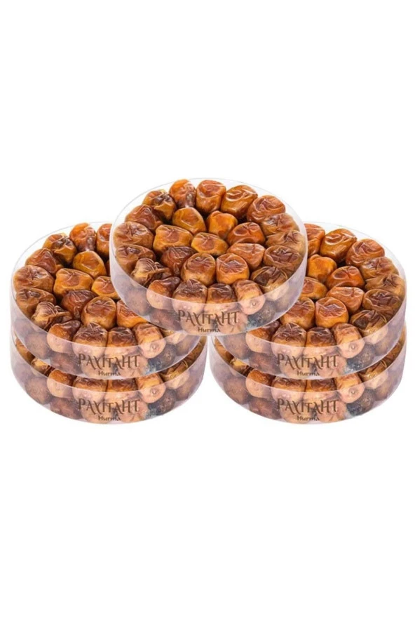 Medine Cassim Kasim Sukkari Rutab Duble Taze -yaş Hurma 2,5kg Tabak Hurma Yumuşak 5 Paket Set