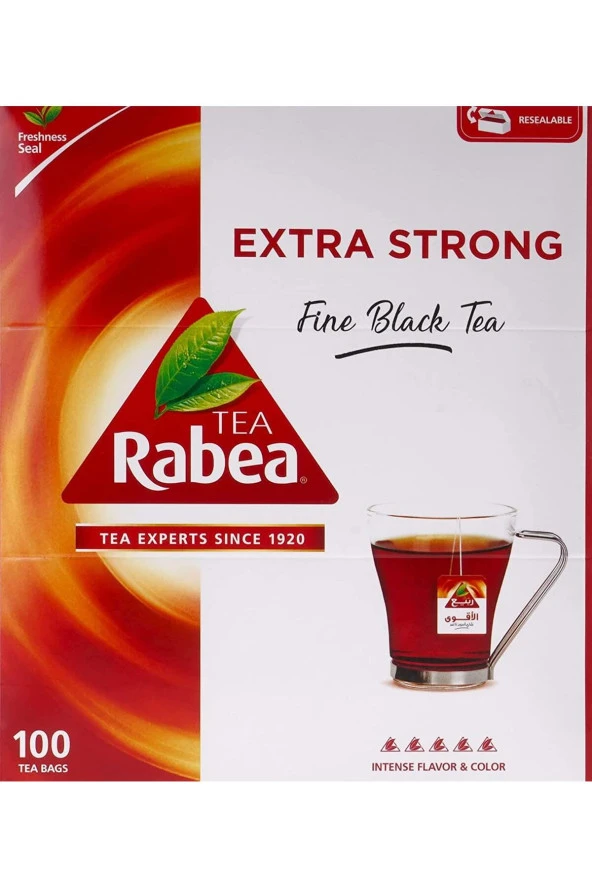 Extra Strong - Fine Black Tea - 100lü Siyah Poşet Çay