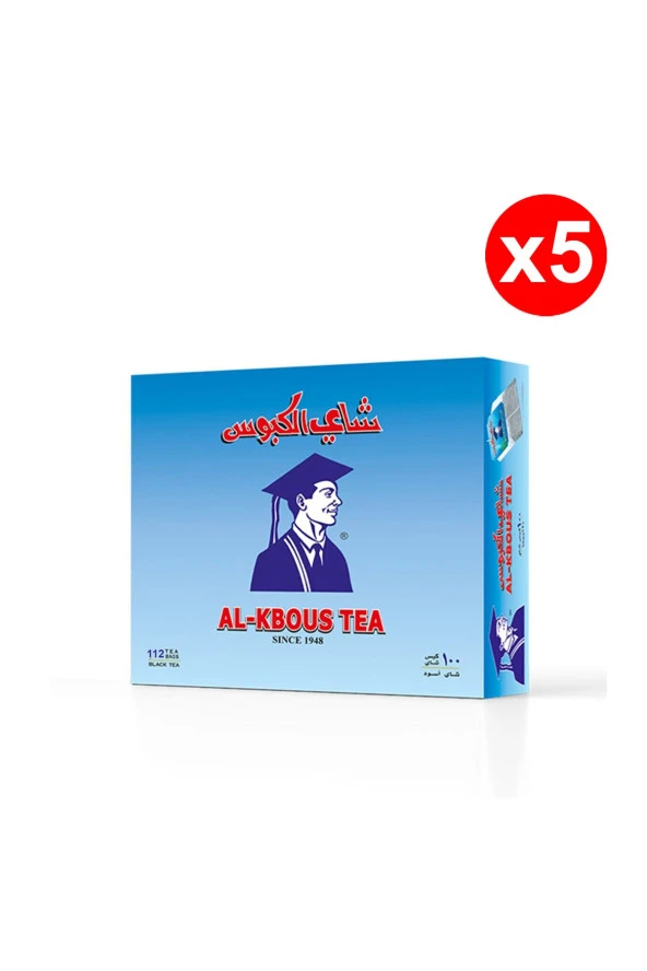 Al-kbous Siyah Çay 112li Paket Poşet Çay X5 Paket