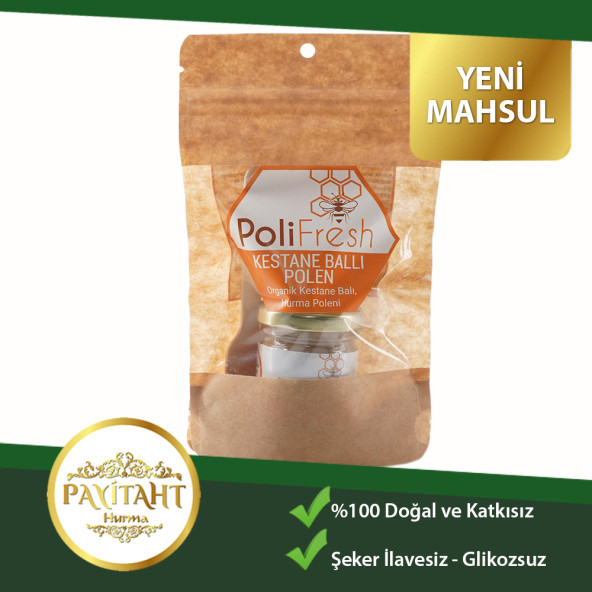 POLİFRESH KESTANE BALLI MEDİNE HURMA POLEN MİX HAFTALIK PAKET 50 GR