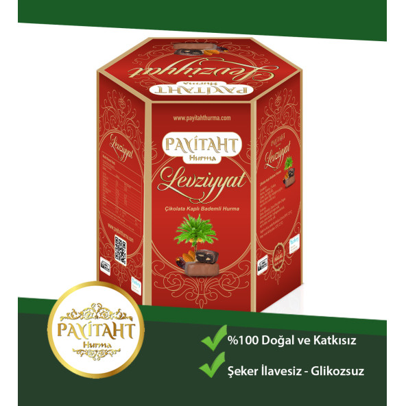 Levziyyat - Sütlü Çikolata Kaplı Bademli Hurma 250gr X5 Paket - 4