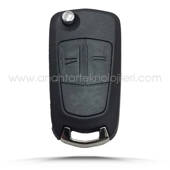 OPEL Astra H Corsa D 2 Buton Flip Key Boş Kap Oto Kumanda Kabı - 1