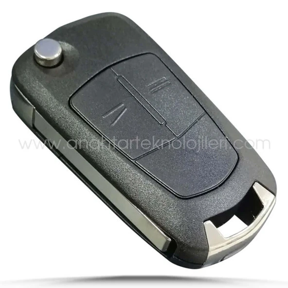 OPEL Astra H Corsa D 2 Buton Flip Key Boş Kap Oto Kumanda Kabı - 3