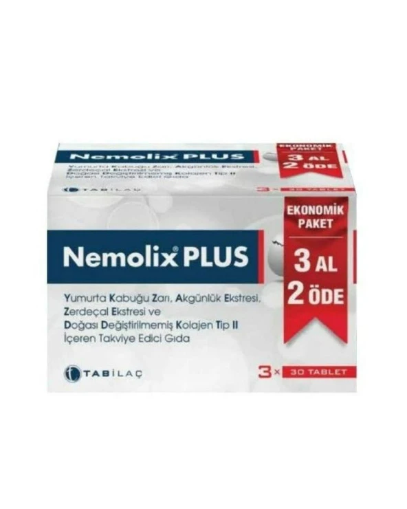 Tab İlaç Nemolix Plus Takviye Edici Gıda 3 Al 2 Öde