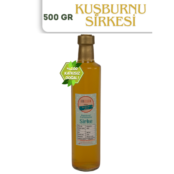 Ordu Organik Pazar Kuşburnu Sirkesi 500 ML