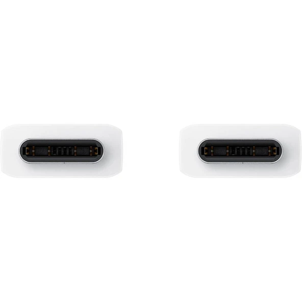 Samsung Huawei MateBook E Tablet İle Uyumlu 60W Type-C To Type-C Data ve Şarj Kablo 1.8Metre Beyaz
