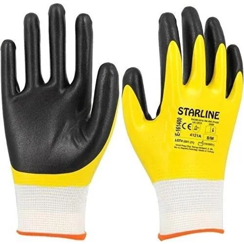 Starline E-161400 Sarı Nitril Eldiven  10