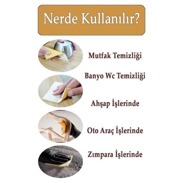 Ahşap Metal Sünger Zımpara Kağıdı Mutfak Banyo Bulaşık Süngeri Bant Kağıt Süngerli Zımpara 1 Metre 180 Kum