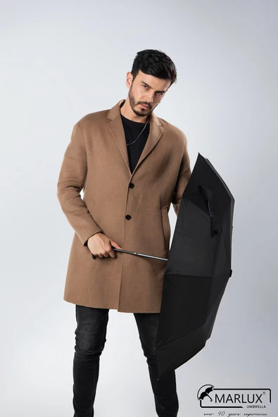 Marlux Siyah Kobra Saplı Premium Erkek Şemsiye M21MAR2015MR001 - 12