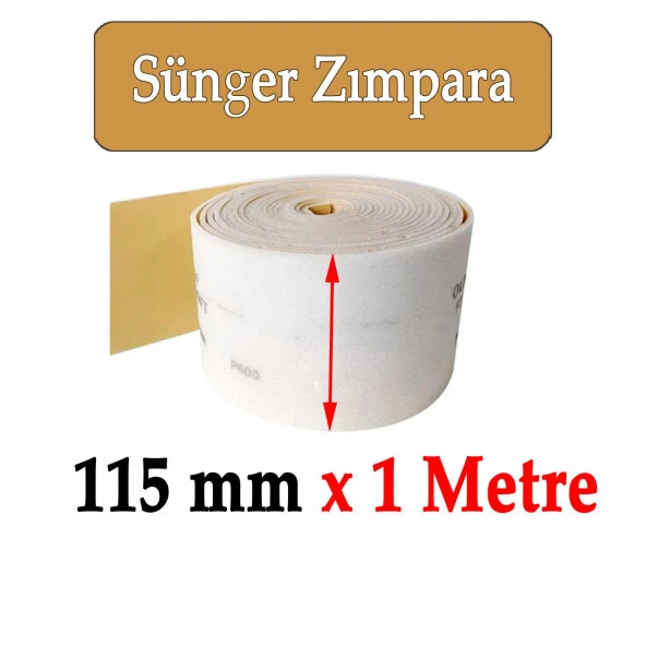 Ahşap Metal Sünger Zımpara Kağıdı Mutfak Banyo Bulaşık Süngeri Bant Kağıt Süngerli Zımpara 1 Metre 120 Kum - 4